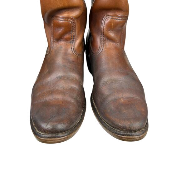 Vintage Red Wing Men’s Pecos Brown Leather Pull On Western Boot Size US 10 - Picture 10 of 12